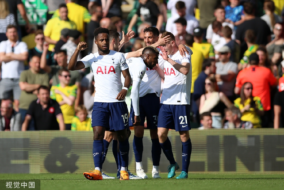 [英超]热刺大胜 孙兴O获金靴