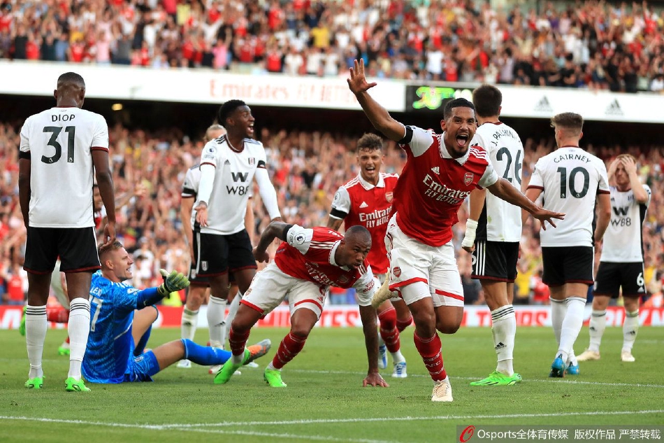 [英超]阿森纳2-1夺4连胜