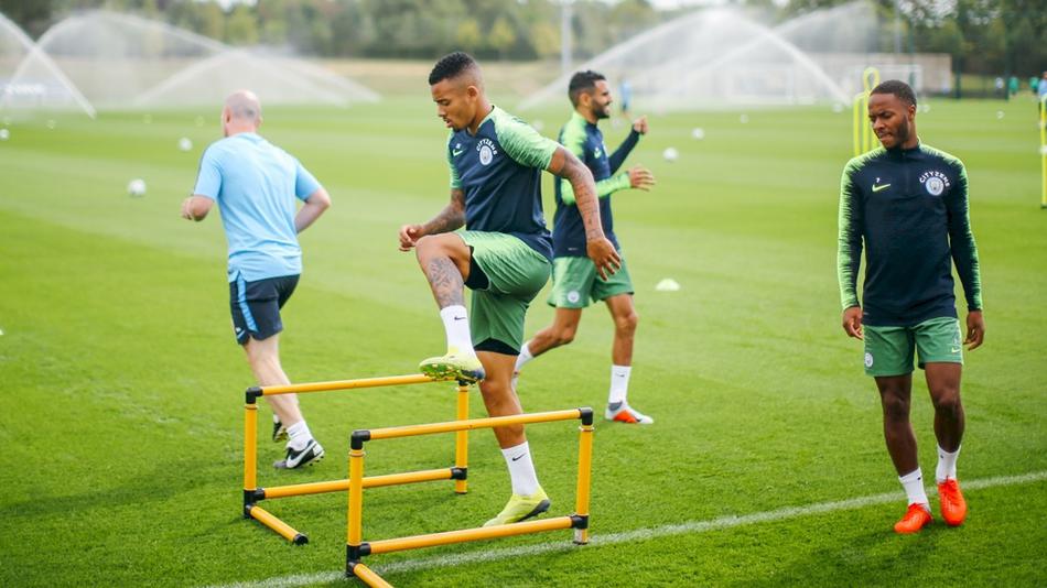 曼城训练备战阿森纳现秘密武器