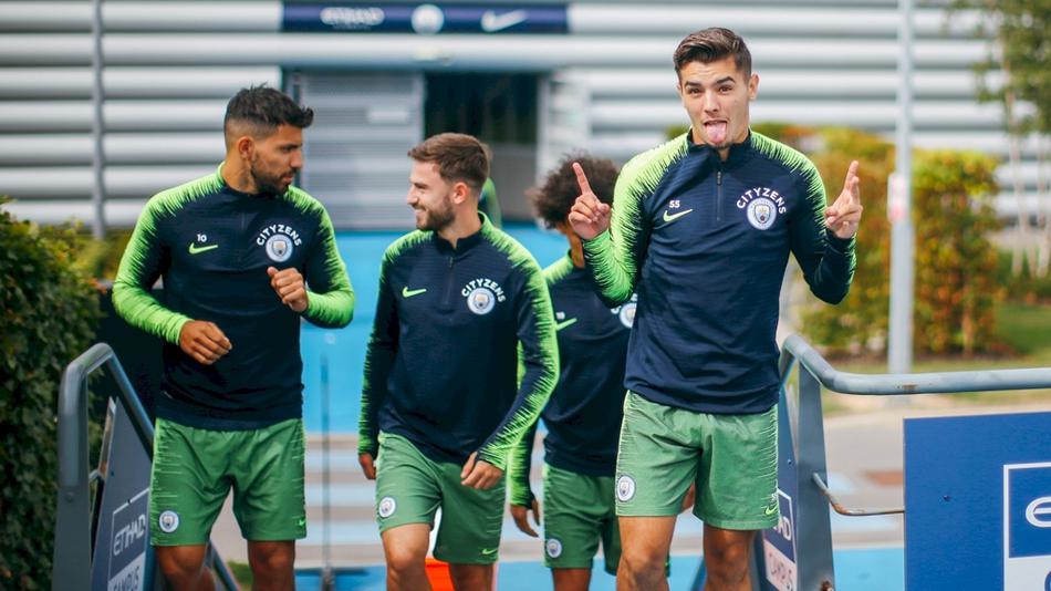 曼城训练备战阿森纳现秘密武器