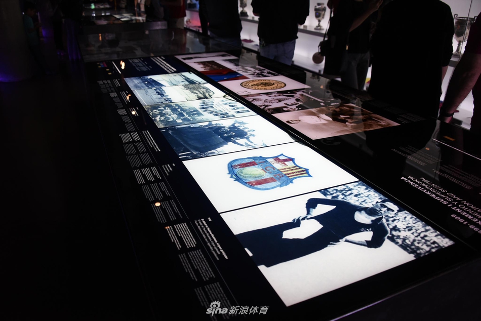 新浪体育带你走进巴萨博物馆 梅西金靴快放不下