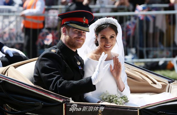 梅根-马克尔同哈里王子完婚