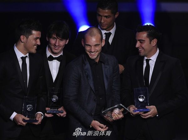 一同入选FIFA年度最佳阵容