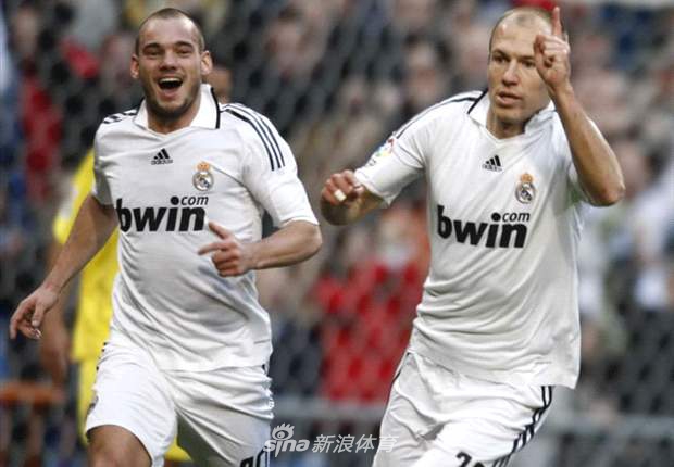 在皇马同罗本并肩作战