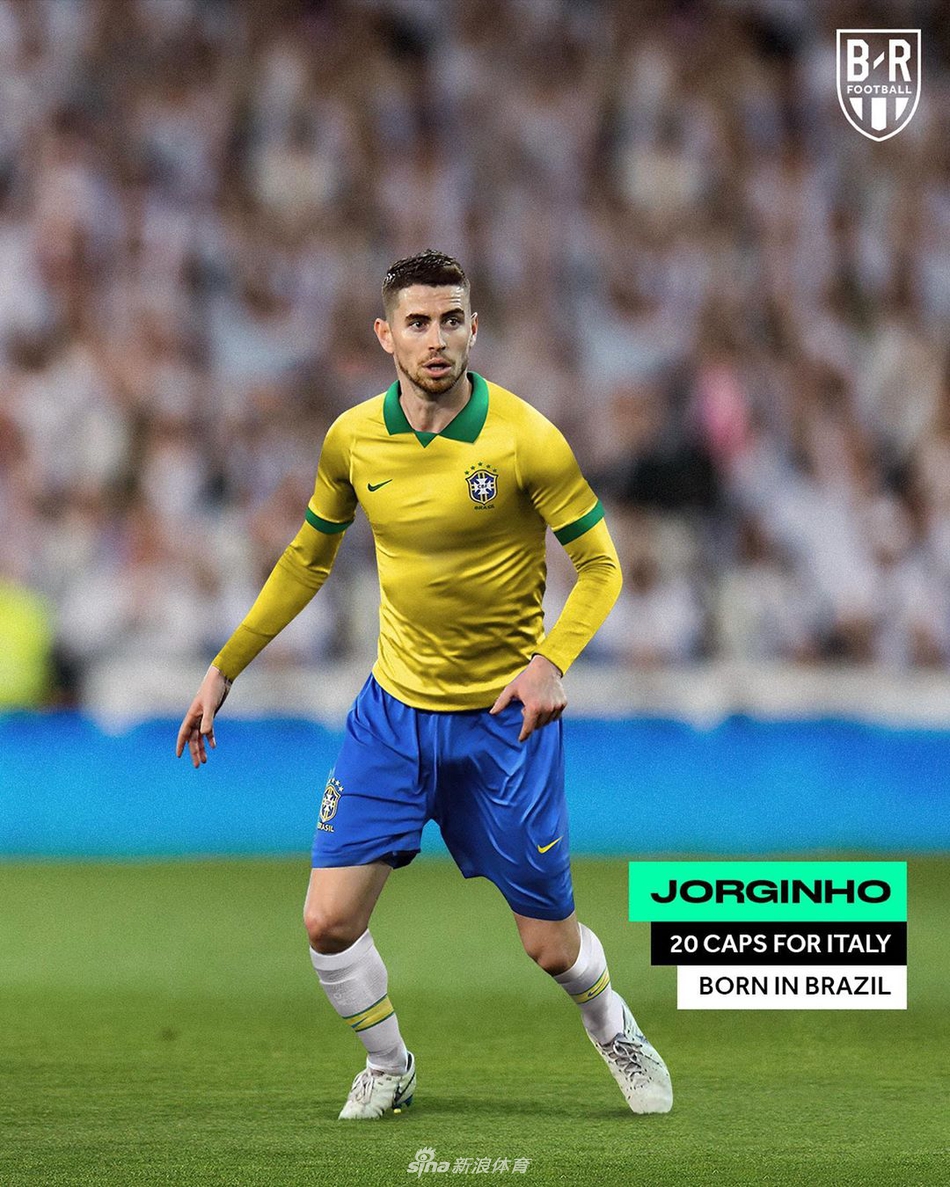 若日尼奥：在巴西出生，为意大利出战20场