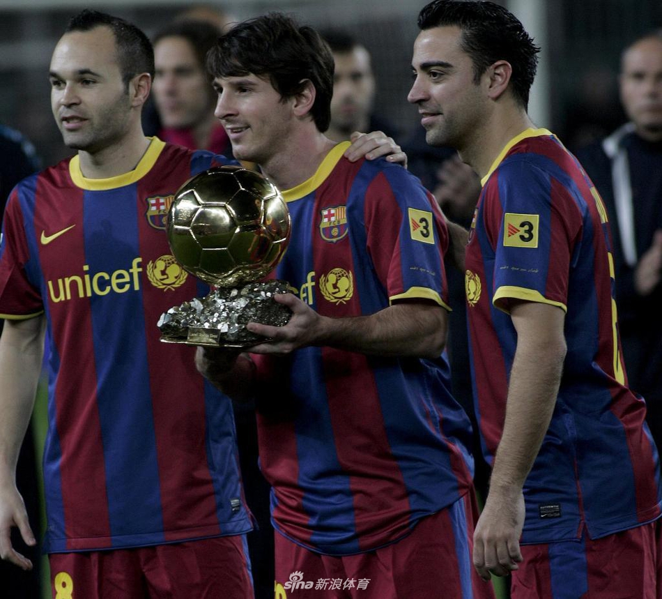 和梅西伊涅斯塔包揽金球奖前三名