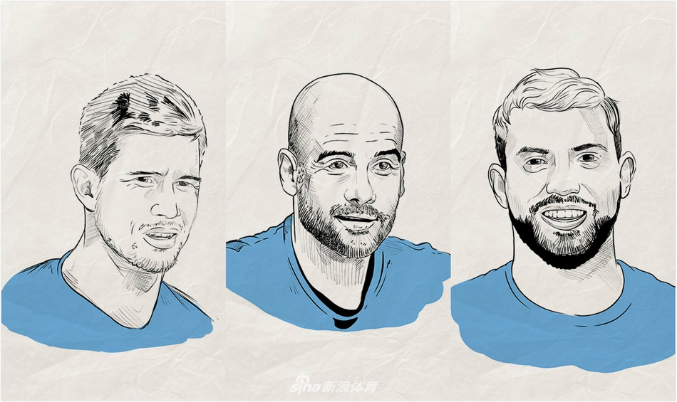 曼城全队肖像画！是谁你能认出来吗