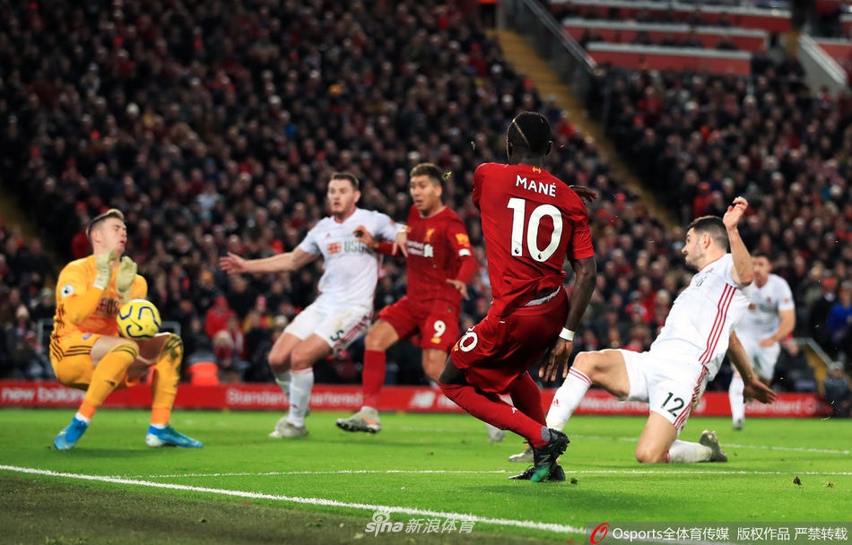 英超-萨拉赫马内进球 利物浦2-0