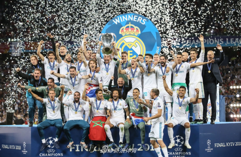 欧冠夺冠次数排名：皇马13次居首 利物浦升至第3