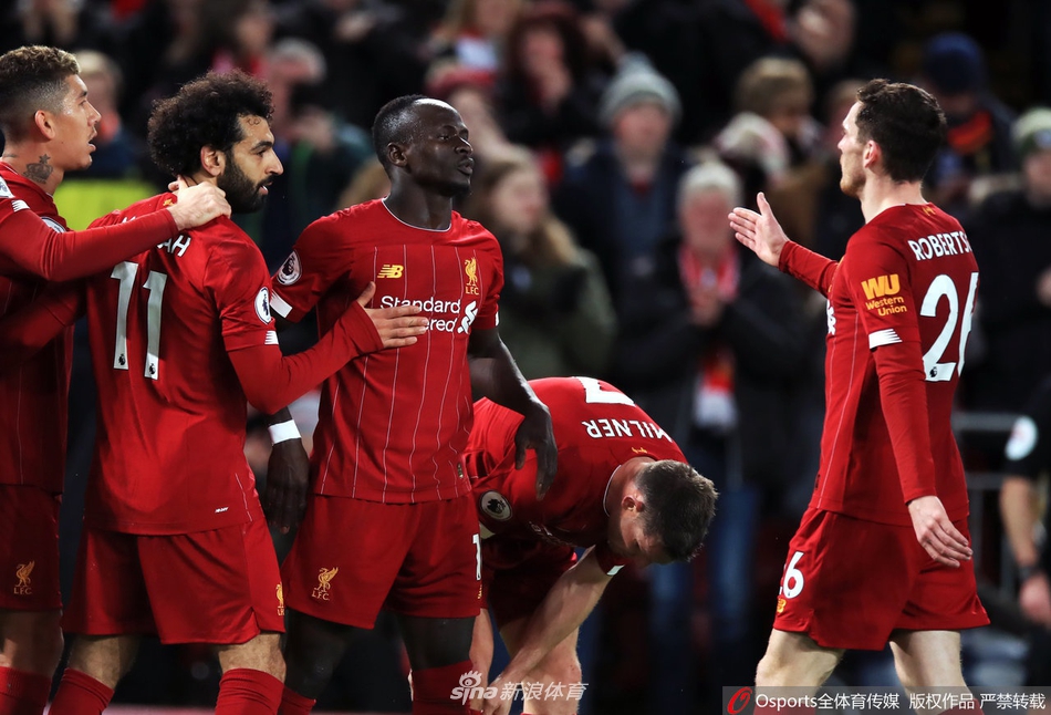 英超-萨拉赫马内进球 利物浦2-0