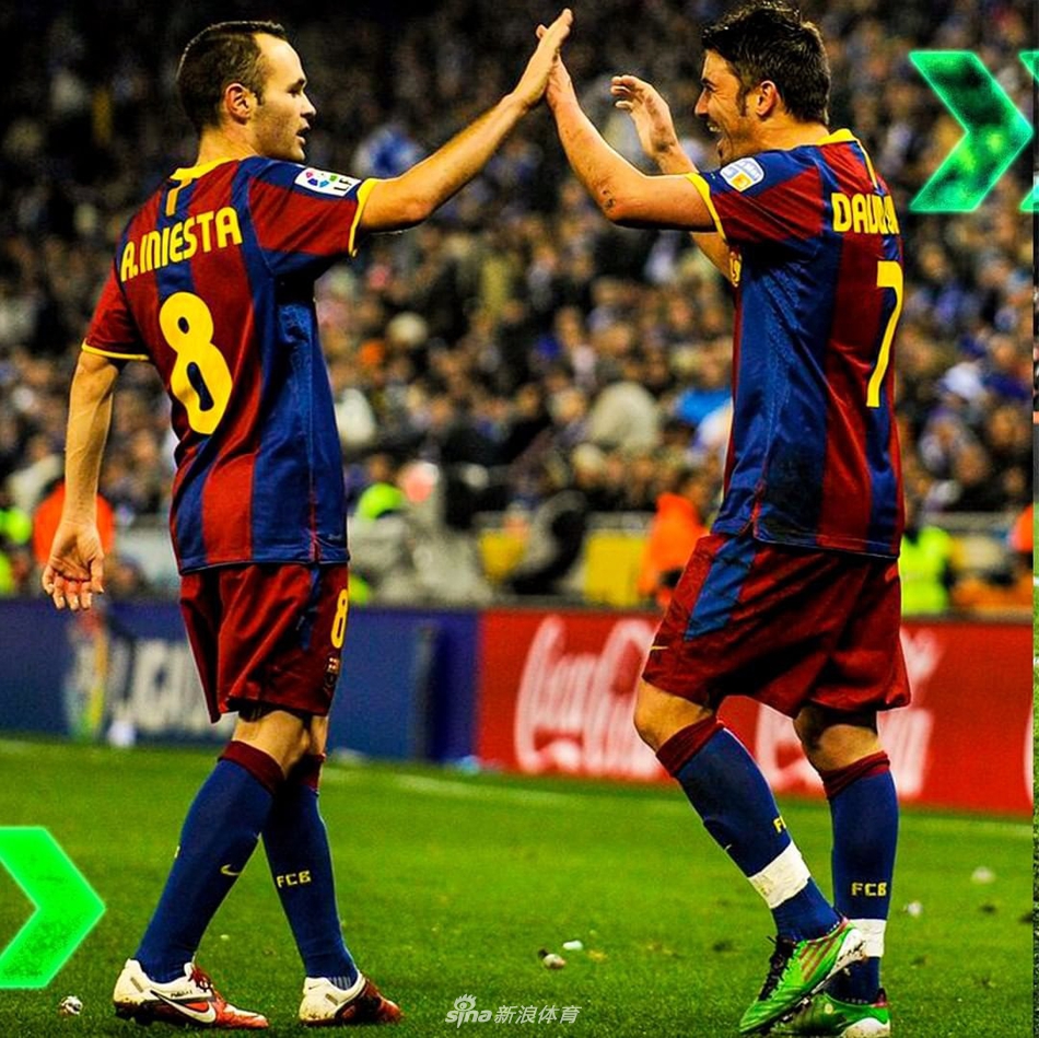 比利亚夺冠告别！和小白相拥庆祝 那些岁月啊…