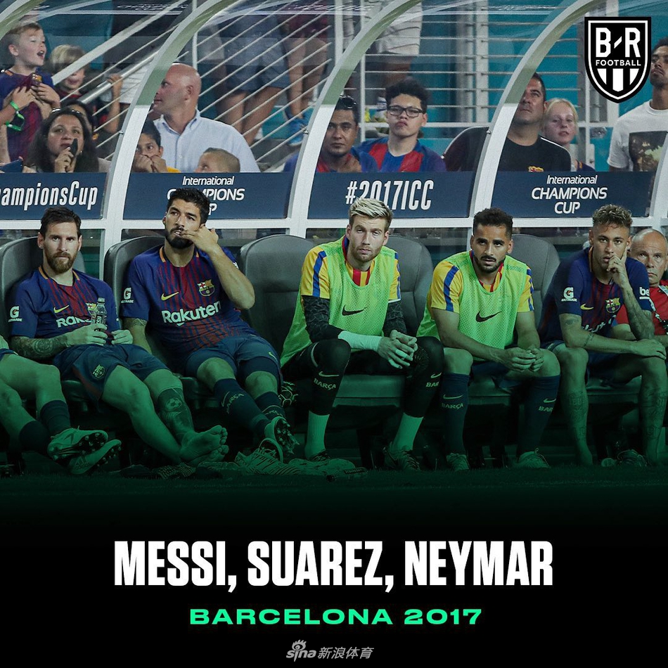 梅西、苏亚雷斯、内马尔