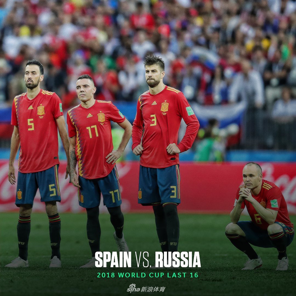 2018年世界杯1/8决赛，西班牙点球不敌俄罗斯
