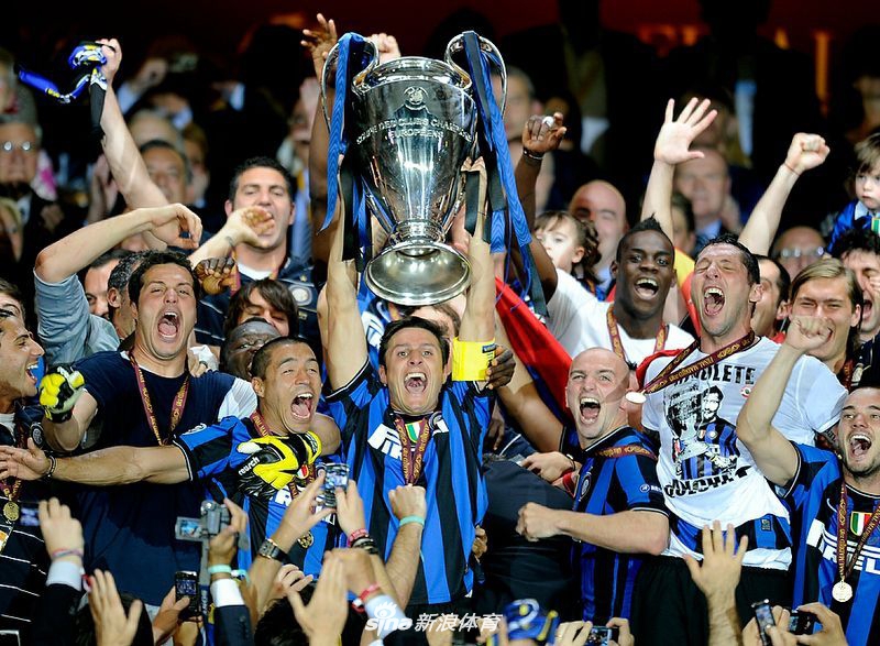 并列第7名：国际米兰3次