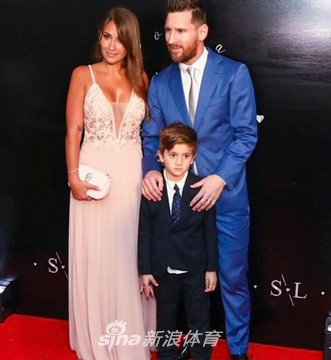 梅西全家出镜！大儿子表情亮了