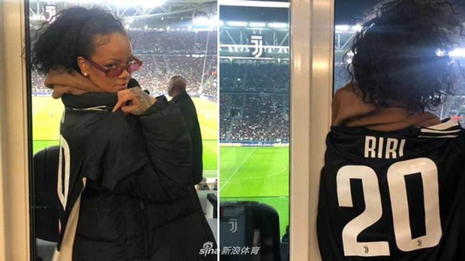 蕾哈娜现场观战尤文！她为此人而来