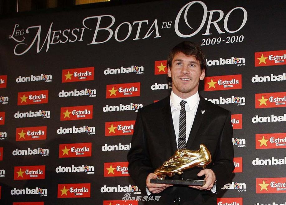 梅西拿下当年欧洲金靴，个人进球能力更强