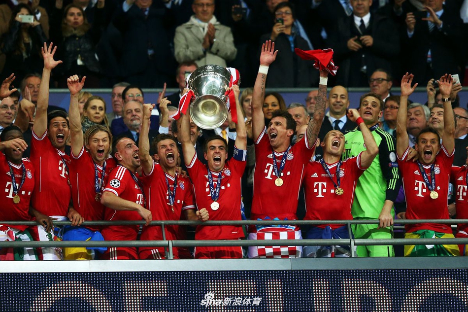 并列第4名：拜仁5次