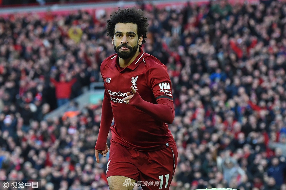 萨拉赫庆祝进球