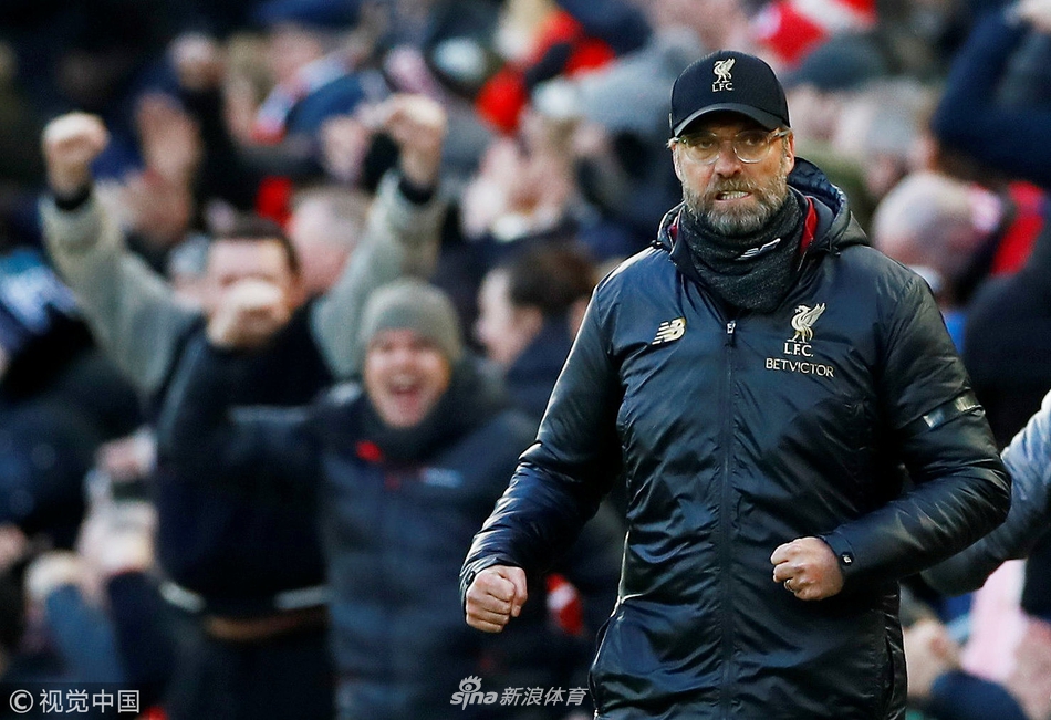 克洛普庆祝进球