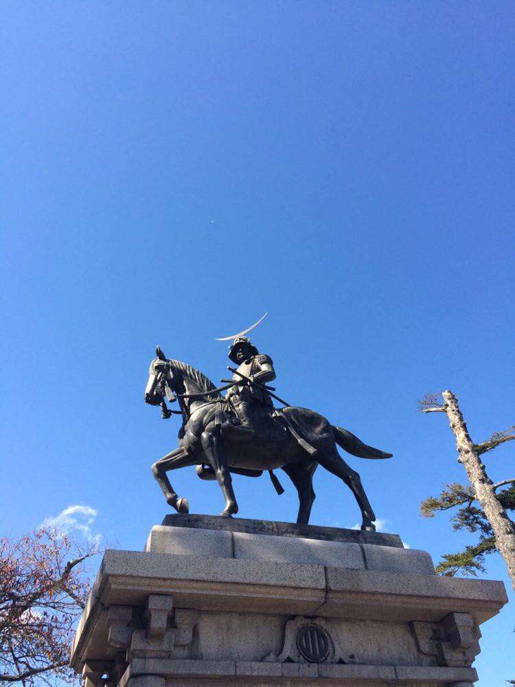著名的骑马像之——仙台伊达政宗像