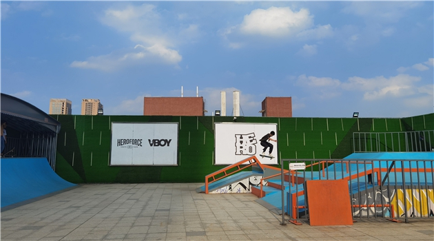 中国滑板精英赛广州站赛前