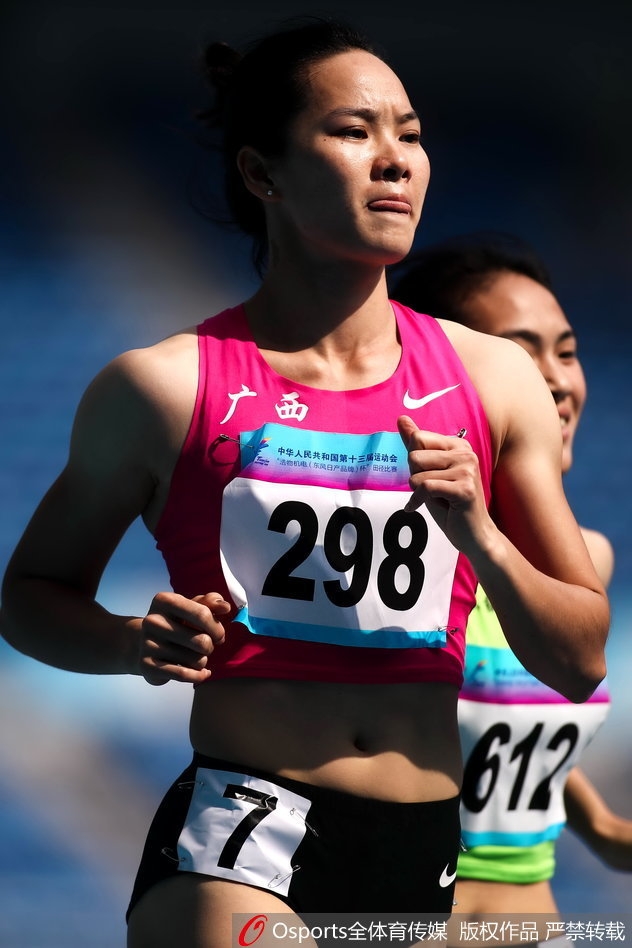 全运会女子100米预赛袁琦琦出战