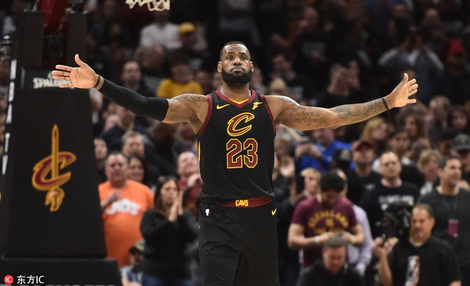 18年首轮vs步行者抢七 45+9+7+4王者归来