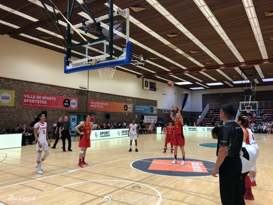 热身赛中国女篮胜加拿大精彩瞬间