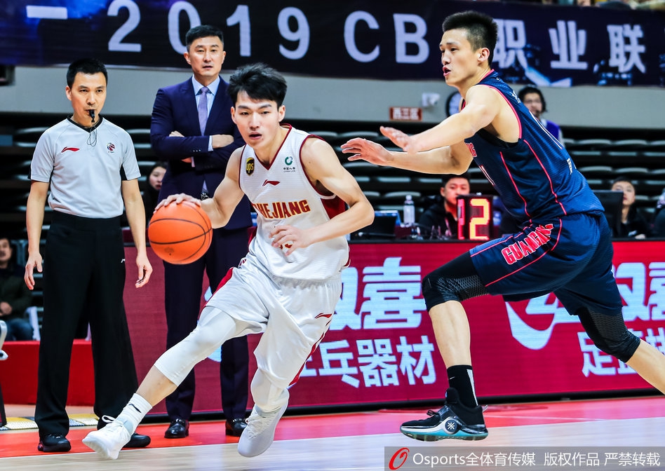 CBA第17轮：浙江103-107广东