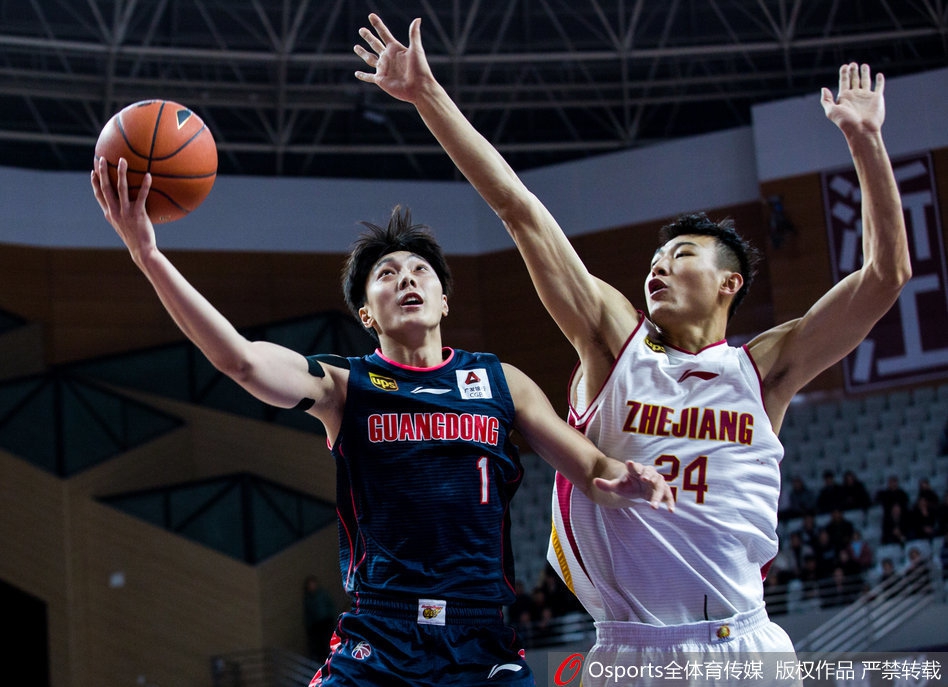 CBA第17轮：浙江103-107广东