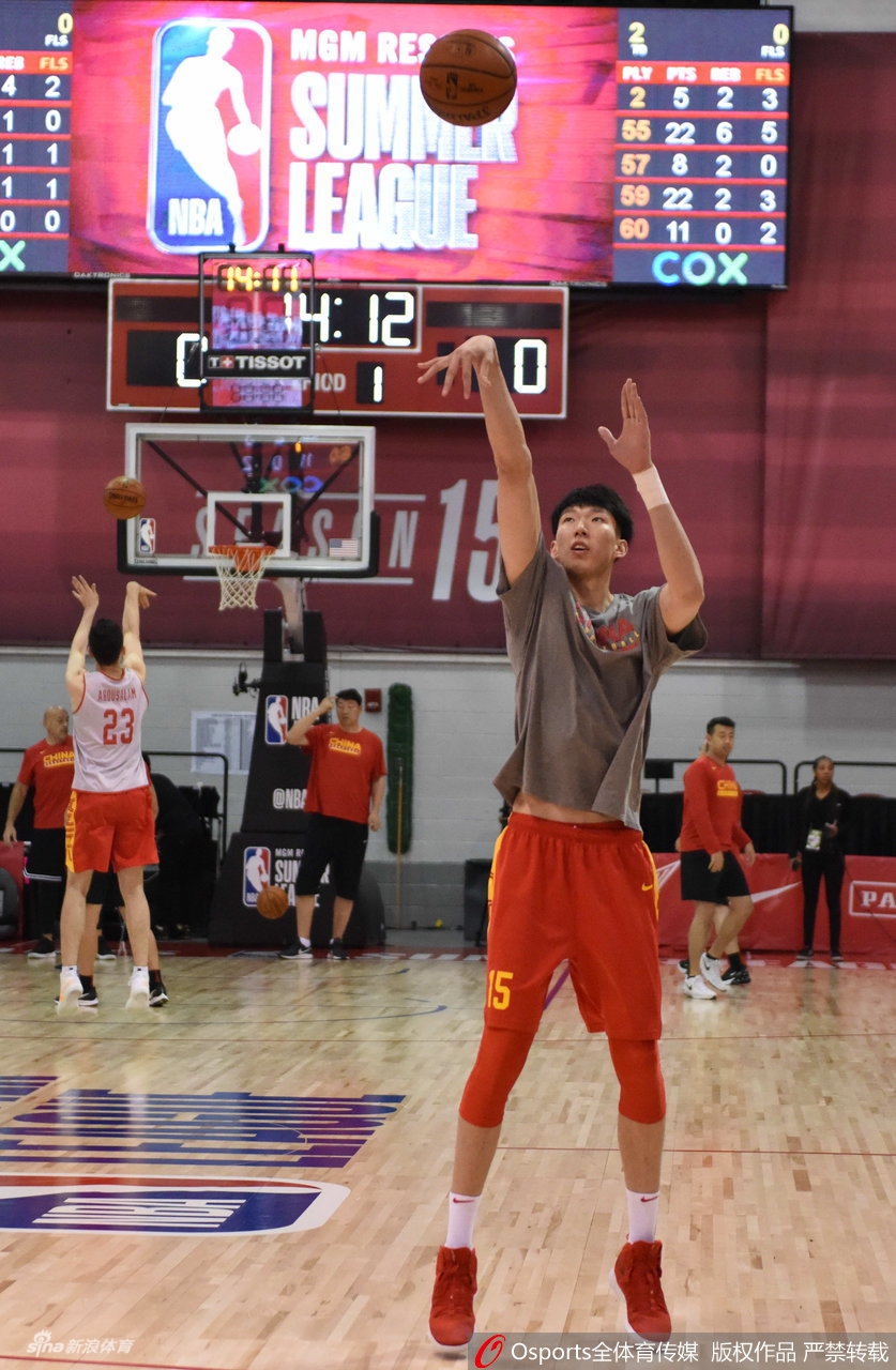 中国男篮夏联公开训练课