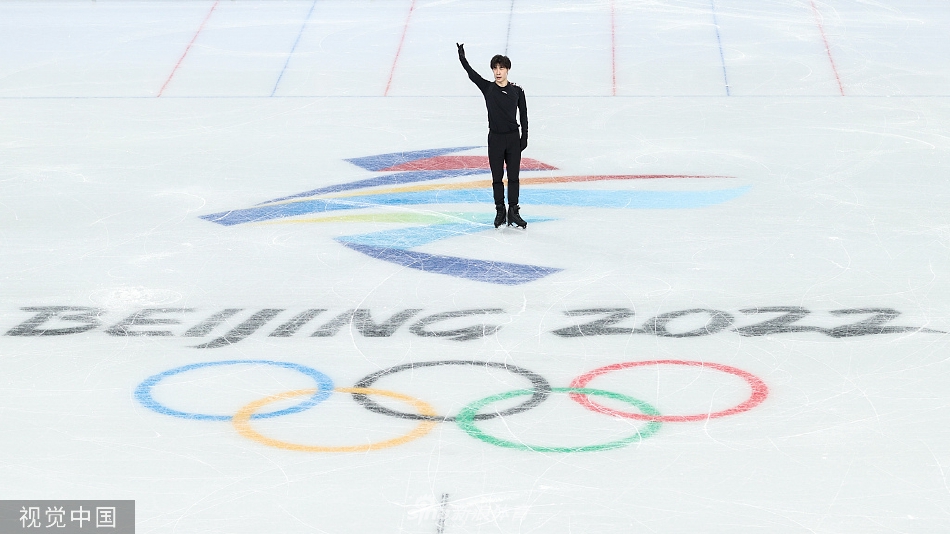 金博洋朱易亮相冬奥花滑训练日