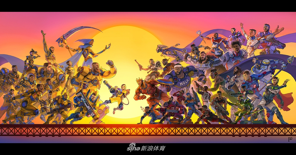 球迷的漫画助攻 卫冕冠军勇士的战书