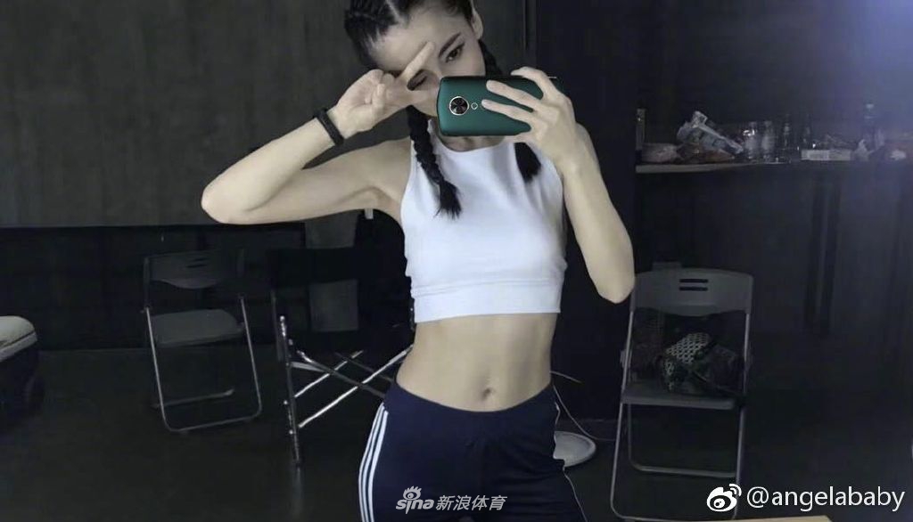 打篮球的Angelababy是什么水平 造型给几分