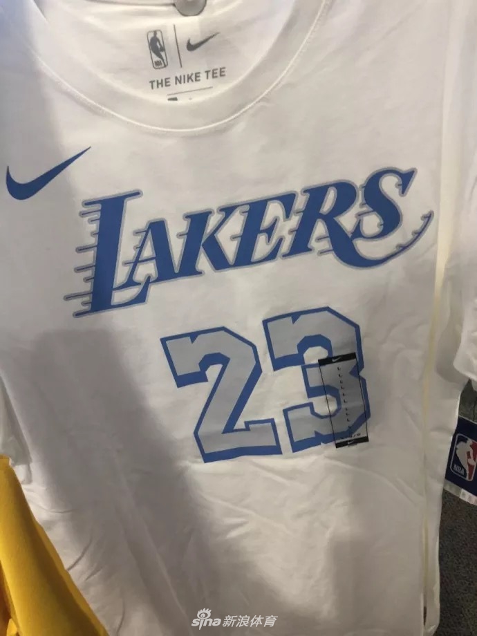 湖人新赛季城市版蓝白配色球衣曝光