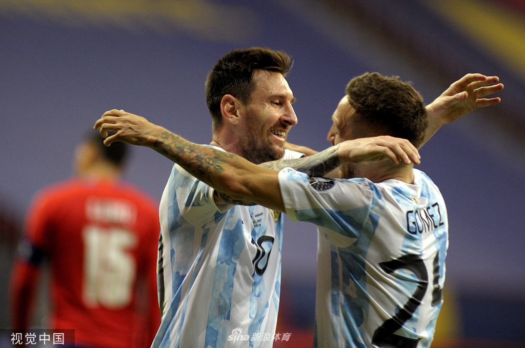 [美洲杯]阿根廷1-0巴拉圭 梅西成队史出场王