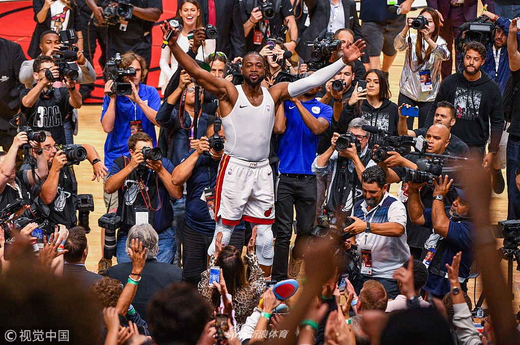 韦德最后一个主场告别战 16载NBA生涯倒计时