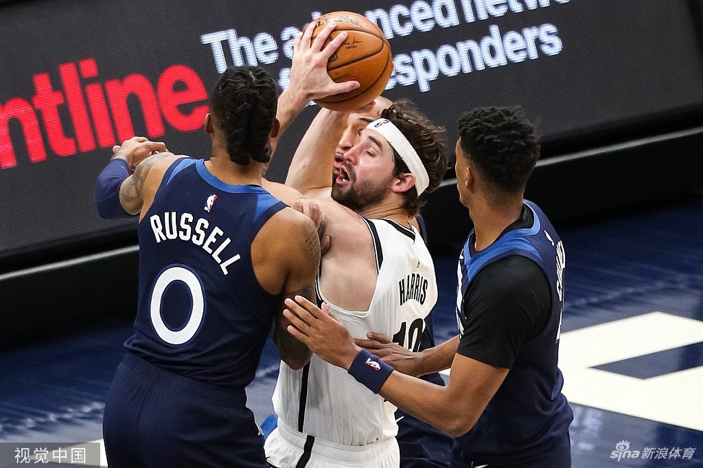 [NBA]篮网127-97大胜森林狼 杜兰特轻取31分