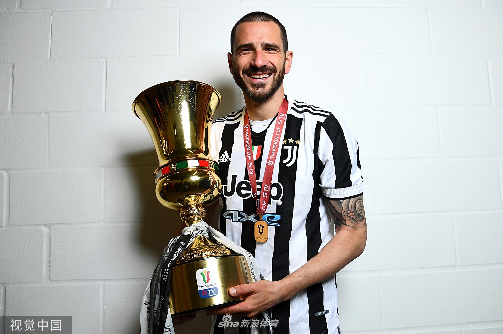 尤文更衣室庆祝拍摄写真 C罗亲吻冠军奖牌