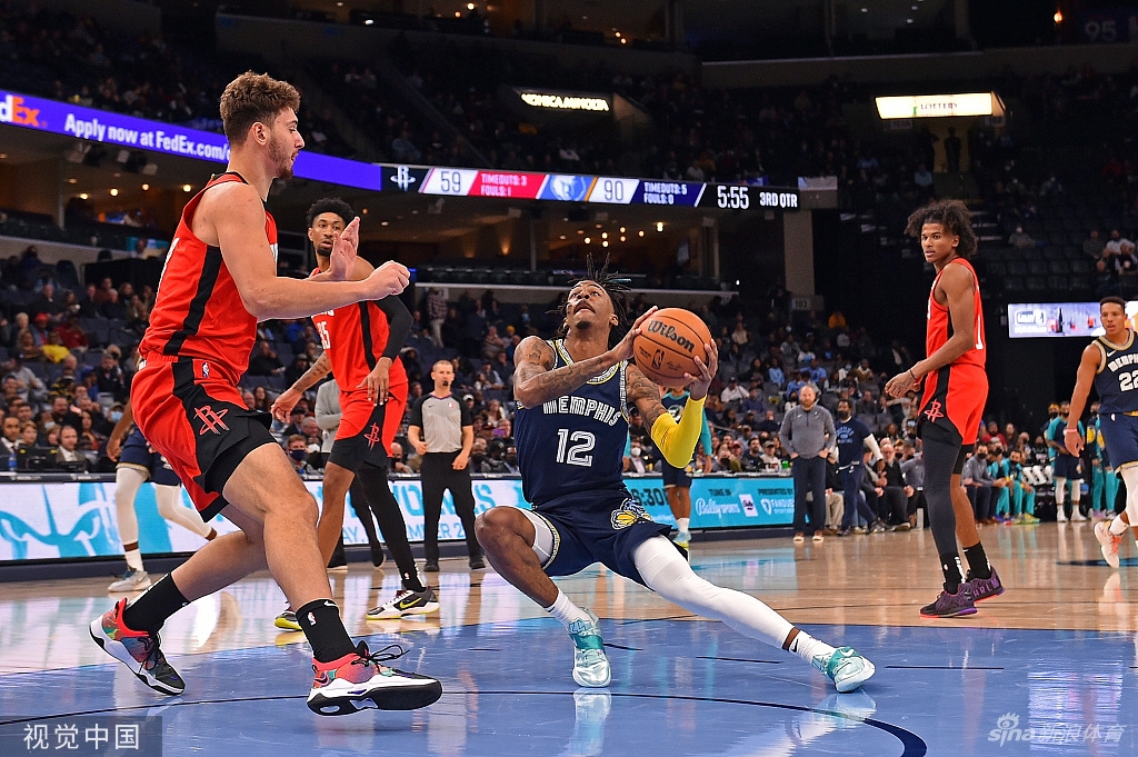 [NBA常规赛]火箭负灰熊吃12连败