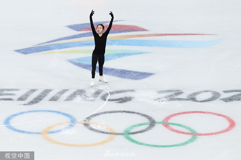 金博洋朱易亮相冬奥花滑训练日