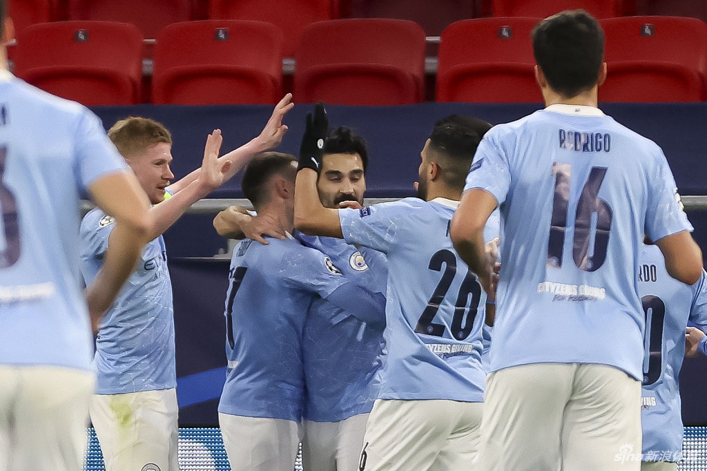 [欧冠]曼城2-0门兴 德布劳内进球