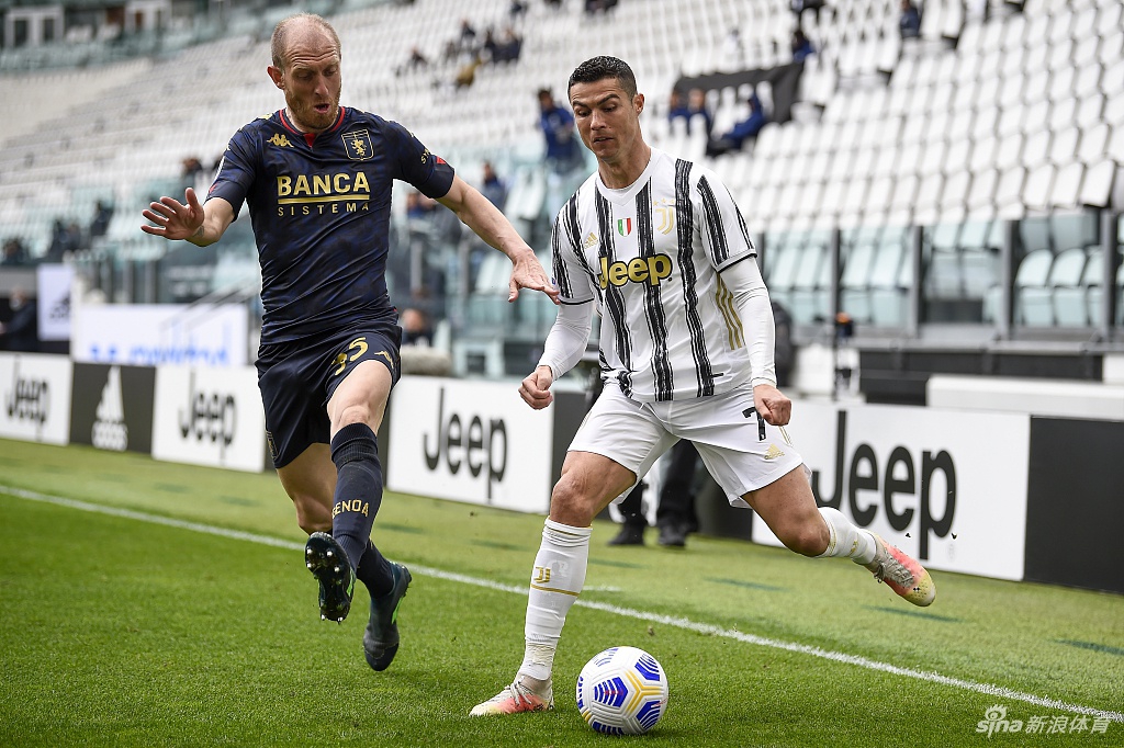 [意甲]尤文3-1热那亚 C罗中柱莫拉塔破门