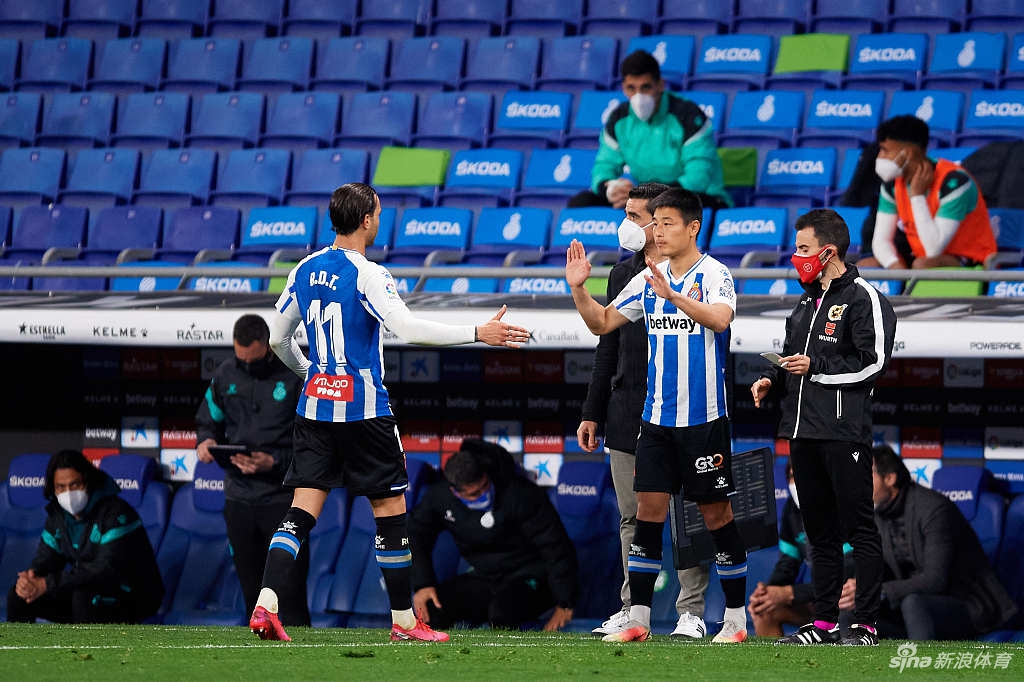 [西乙]西班牙人2-1领跑 武磊88分钟替补登场