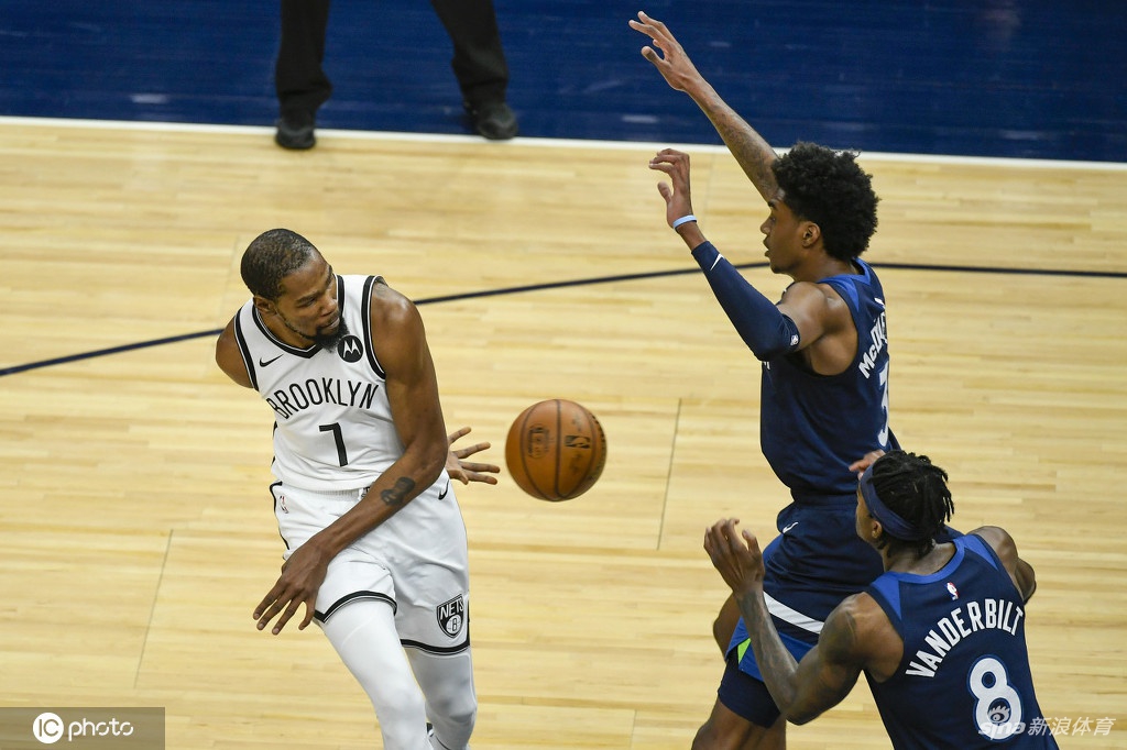 [NBA]篮网127-97大胜森林狼 杜兰特轻取31分