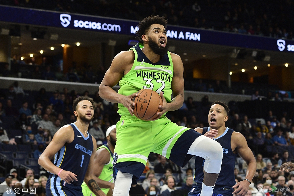 [NBA常规赛]森林狼118-125灰熊