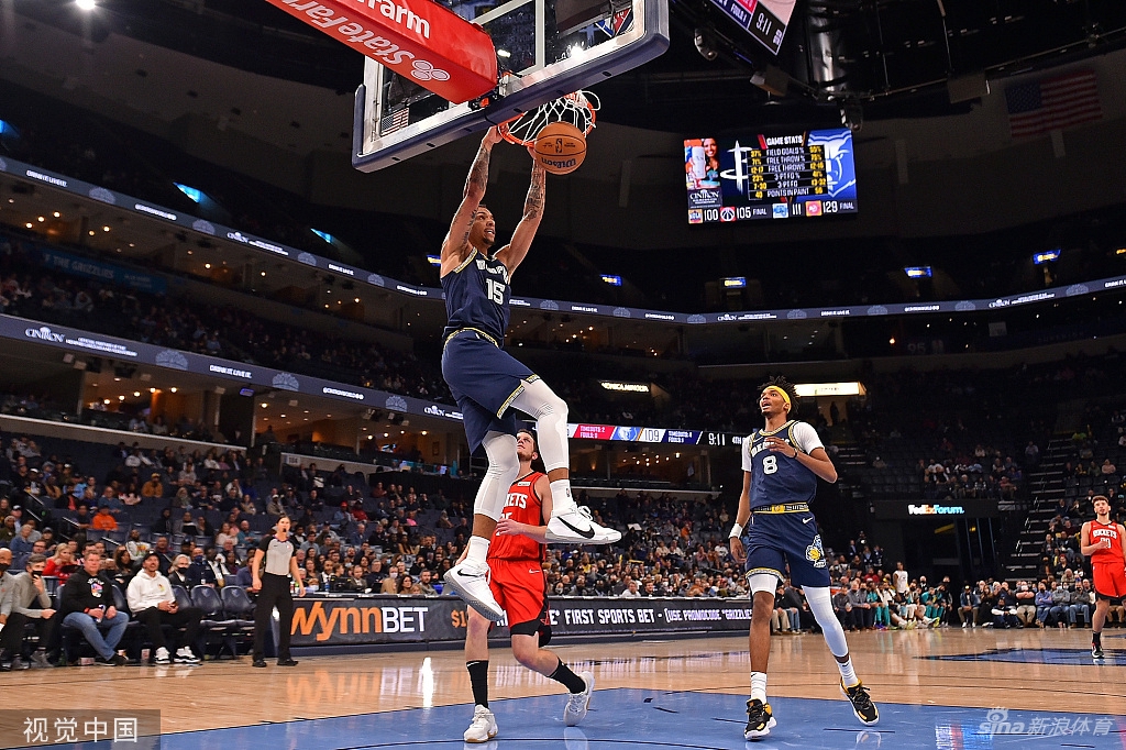 [NBA常规赛]火箭负灰熊吃12连败