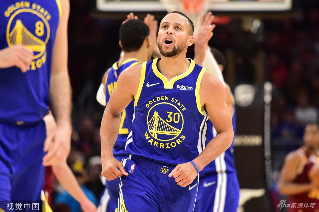 [NBA]勇士104-89骑士 库里9三分砍40分