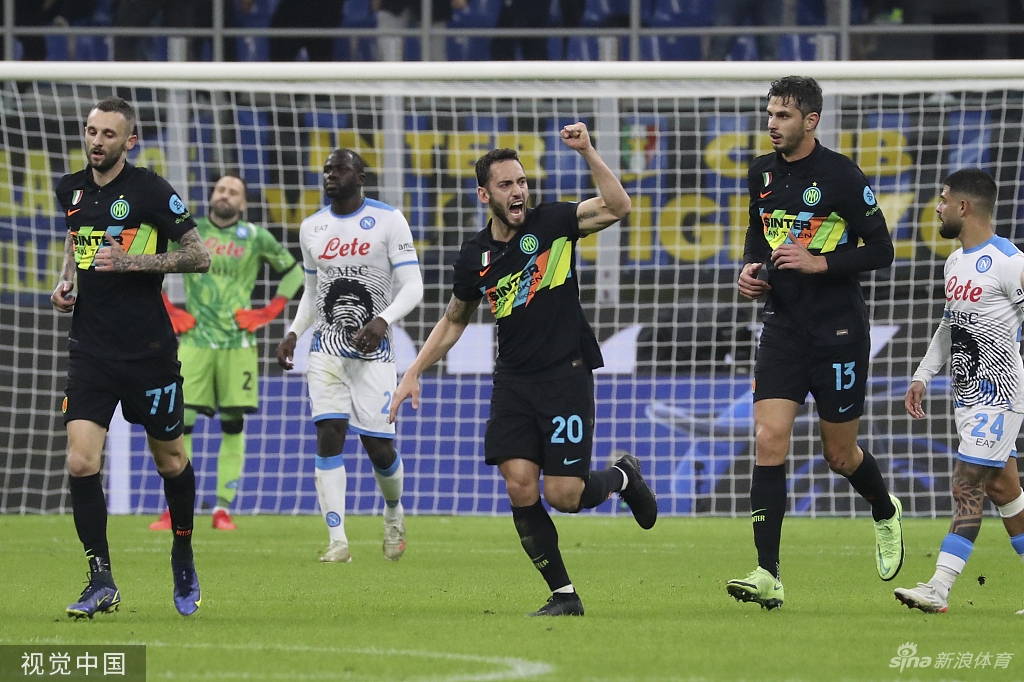 [意甲]国米3-2那不勒斯 恰尔汗奥卢传射